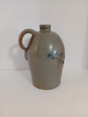 Antiguo A.P. Jarra de gres Donaghho, Parkersburg, WV Foto 1 de 4