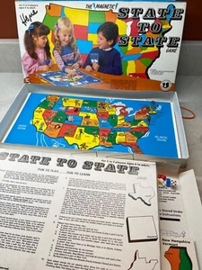 STATE TO STATE VINTAGE Magnetic Learning Game 1988 - Picture 1 of 8