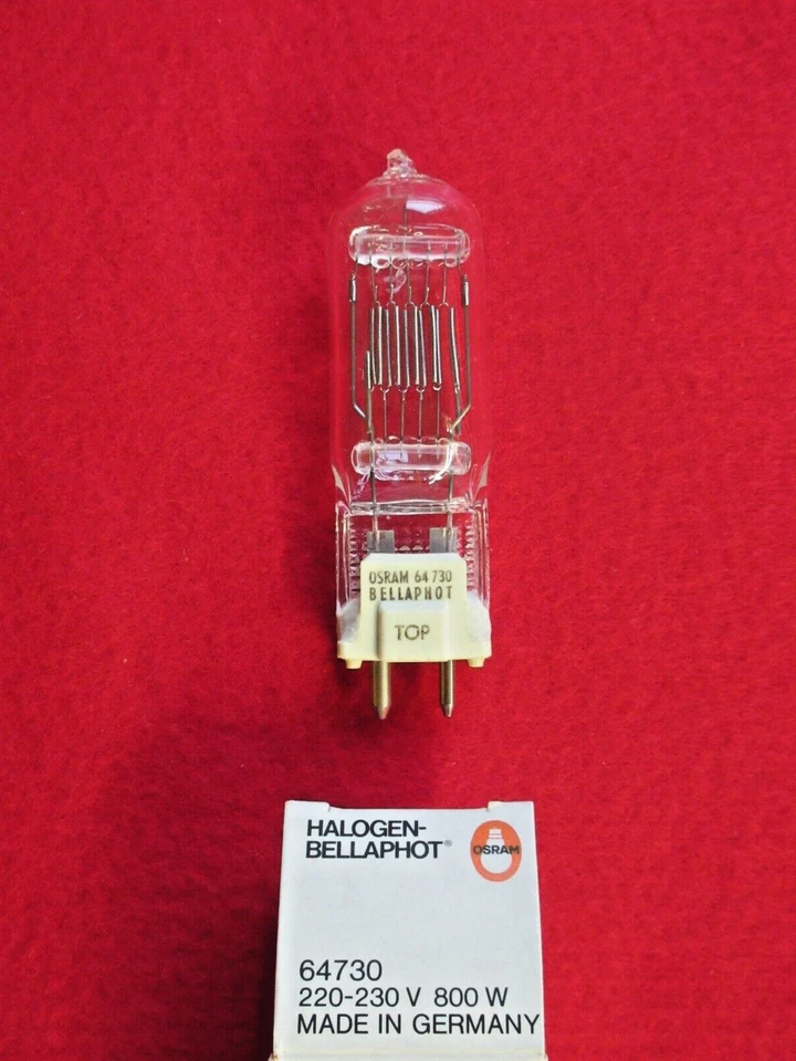 LAMPE HALOGEN BELLAPHOT 220V 230V 800W GY9,5 Osram NEU 64730 7764 - Image 1 of 1
