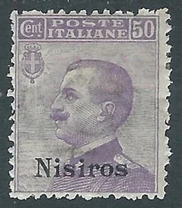 1912 EGEO NISIRO EFFIGIE 50 CENT MH * - I38-9 - Picture 1 of 1