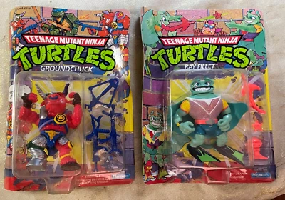 2 - Tortugas Ninja Adolescentes Mutantes / GROUNDCHUCK / FLOTA DE RAYOS / Compañeros de Juego Cardados Foto 1 de 4