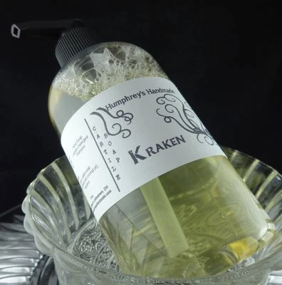 KRAKEN Men's Castile Soap Body & Beard Wash Aqua de Gio Rosemary Wood Ocean - Image 1 of 4