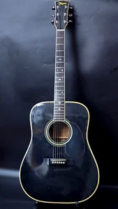 Takamine F-341 Dreadnought Acoustic Satin Black Spruce Rosewood Mahogany w/ Case - Picture 1 of 20