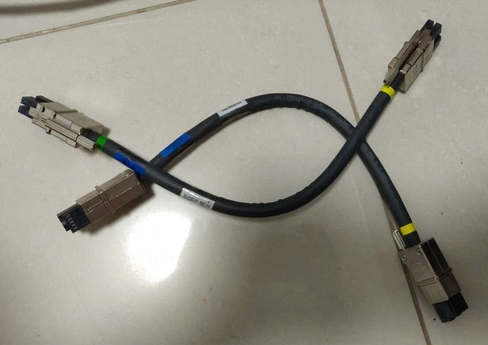 3x Cables de alimentación de pila Cisco CAB-SPWR-30 cm 37-1122-01 Catalyst 3750X Foto 1 de 1