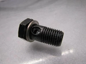 BMW Serie 5 E39 95-03 530D PAS Servosterzo Rack Tubo Fluido Banjo Bullone (Grigio) - Foto 1 di 4