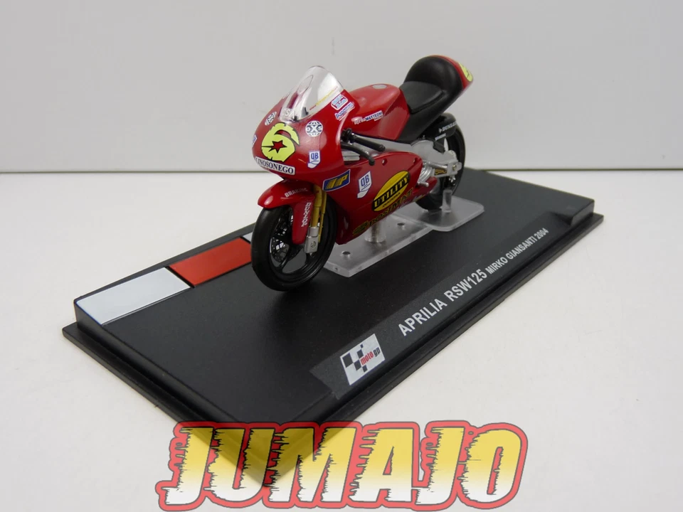 GP9 Moto GP 1/24 IXO : Aprilia RSW125 Mirko Giansanti 2004 #6 - Immagine 1 di 1