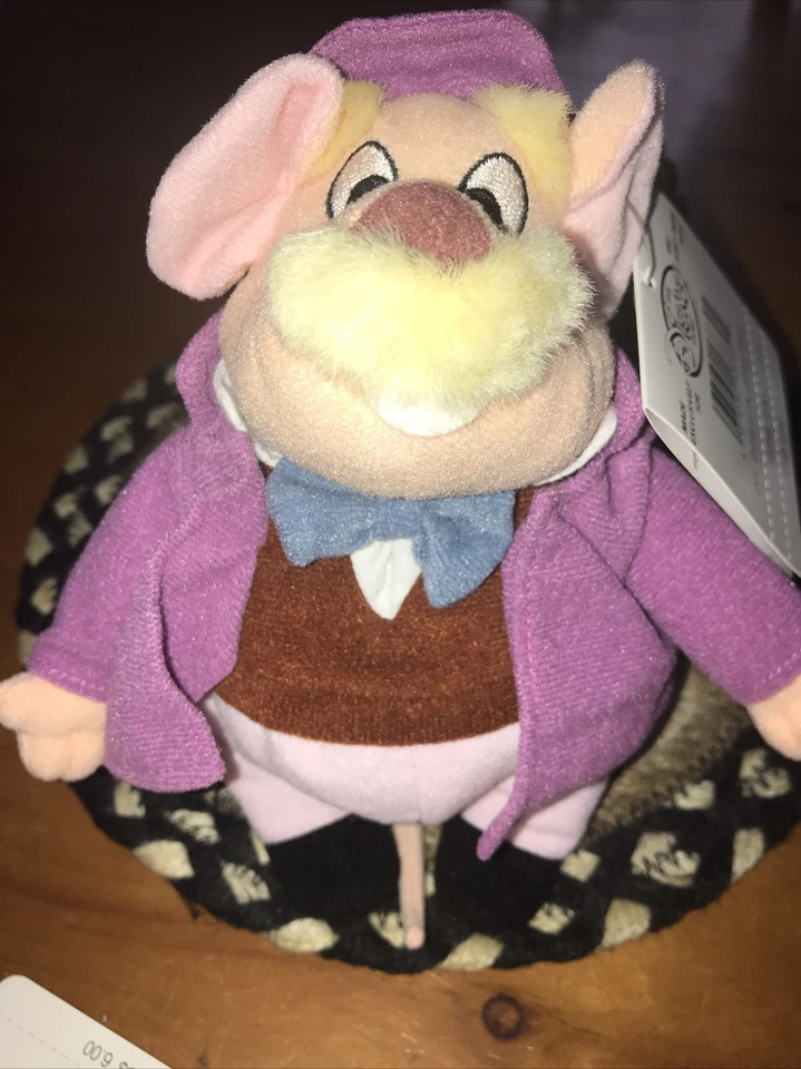 The Disney Store The Great Mouse Detective Dr. Dawson Bean Bag Plush Novo com etiquetas - Imagem 1 de 1