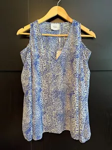 Rails Women's Cold Shoulder Long Sleeve Blouse Medium Pullover Flowy Preppy NWT - Picture 1 of 7