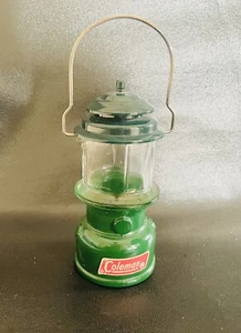 Rare COLEMAN LANTERN Mini Avon Bottle Manly Cologne Green Metal & Glass NICE! - Picture 1 of 7