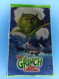 How the Grinch Stole Christmas VHS 2001 Jim Carrey Clamshell Case - Picture 1 of 2
