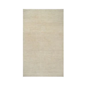8'1"x15'10" White Plain Design Lori Buft All Wool Hand Knotted Runner Rug R91309 - Picture 1 of 11