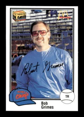 1989 Peoria Chiefs 32 Bob Grimes TR BXCP08 - Image 1 of 2