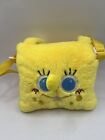 SpongeBob Plush Shoulder Bag With Adjustable Shoulder Strap Fluffy Yellow