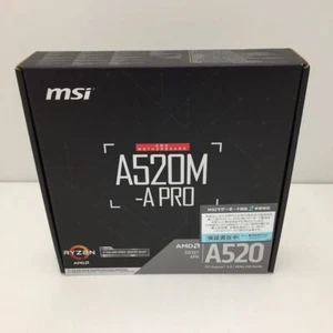MSI A520M-A PRO AM4 AMD A520 USB3.2 Gen1 Micro-ATX Compatible Motherboard - Picture 1 of 8