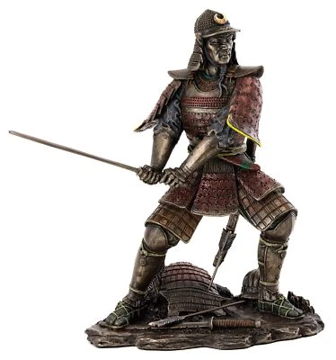 Top Collection Medieval Japanese Samurai Statue - General Minamoto Warrior Sc...