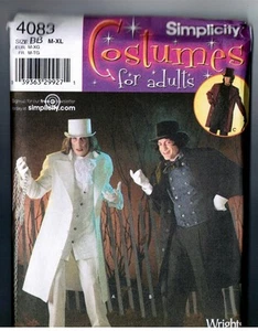 Simplicity 4083 Undertaker Jekyl Hyde Scrooge Designer Costume PATTERN M - XL - Picture 1 of 1