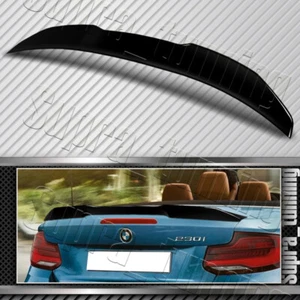 W-Power Pearl Black Trunk Spoiler Fit 2015-2021 BMW 2-Series F23 Convertible - Picture 1 of 5