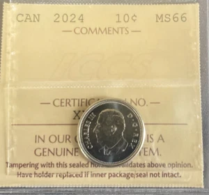 Canada - 10 cents - 2024 - ICCS Certified - MS-66 - Picture 1 of 3