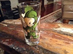 Vintage 1973 Looney Tunes Elmer Fudd 6" Pepsi Collectors Drinking Glass - Picture 1 of 3