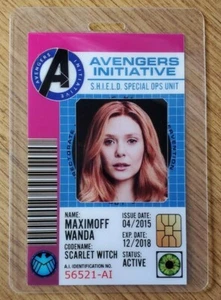 Insignia de identificación de la Iniciativa Vengadores - Wanda Maximoff Bruja Escarlata Cosplay Disfraz de utilería - Imagen 1 de 3