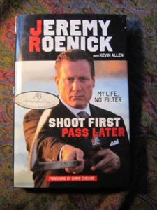Shoot First Pass Later by Jeremy Roenick Signed Autograph Book Blackhawks 1st Ed - Picture 1 of 3