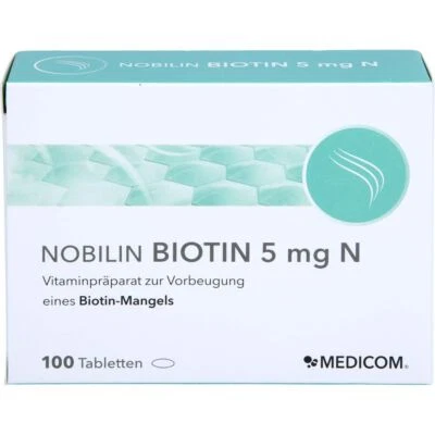MEDICOM PHARMA GMBH NOBILIN Biotin 5 mg N Tabletten 100 St PZN05541640