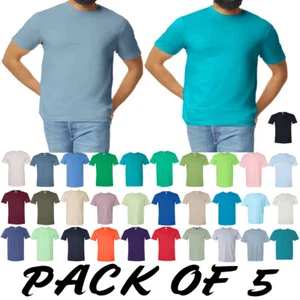 Gildan - Camiseta estilo suave - 64000 (paquete de 5) camiseta lisa a granel para adultos - Imagen 1 de 33