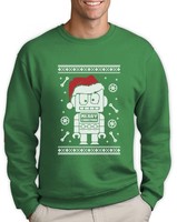 Robot Santa Ugly Christmas Sweater - Xmas Funny Geeky Sweatshirt Gift Idea