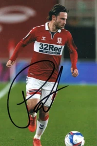MIDDLESBROUGH: PATRICK ROBERTS SIGNED 6x4 ACTION PHOTO+COA - Picture 1 of 1