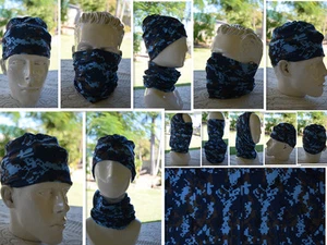 1x 'CAMO' Head/Face/Mask/Neck Multi-wear tube Bandana/Durag.SPF5,Scarf/Wrap. 026 - Imagen 1 de 12