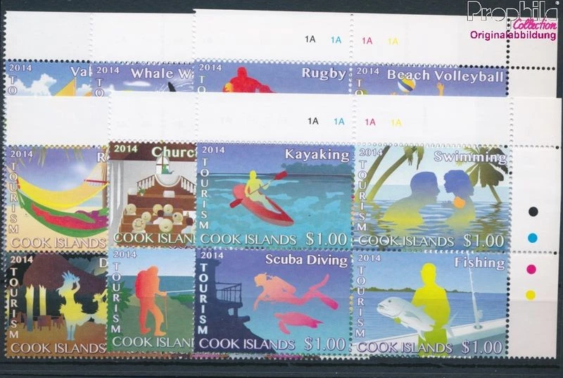 sellos Cookinseln 2014 Mi 1966-1989 bloque de cuatro (completa edició (10692216 - Imagen 1 de 1