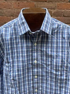Untuckit Shirt M Easter Plaid L/S Cotton Button-Up Casual Spring Pastel Check - Picture 1 of 8