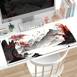 Tapis de souris antidérapant pour jeu de bureau motif paysage naturel ornements de bureau - Photo 1/17