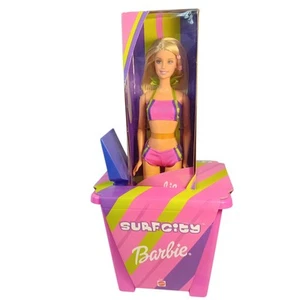 NEW NRFB Vintage 2000 Surf City Barbie Fashion Doll W/ Bucket Pail Beach Summer - Picture 1 of 16
