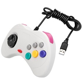USB Wired Game Controller for Sega Saturn and PC &ndash; Classic Style Joypad