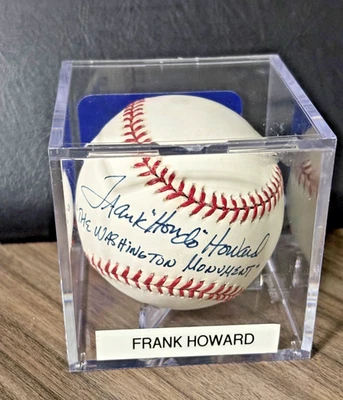 FRANK HOWARD SIGNED AUTO BASEBALL 5-STAR COA INSCRIBED "THE WASHINGTON MONUMENT" - Image 1 of 2
