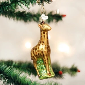 Alte Welt Weihnachten Baby Giraffe Glas Ornament - Bild 1 von 3