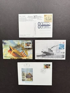 Great Britain 1982 Special Card +Titanic 80th Anniv +4 Items=3 Cards +1 FDC - Picture 1 of 2
