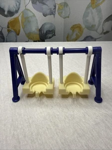 Peppa Pig Parco Giochi Doppia Altalena Playset 2021 Hasbro Blu Giallo Bianco - Foto 1 di 7