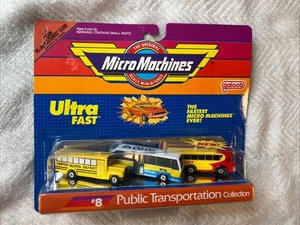 1989 Micro Machines ULTRA FAST Public Transportation Collection #8 * VERY RARE - Picture 1 of 10