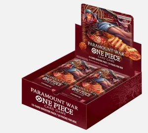 🔴RED BOTTOM🔴 One Piece TCG Paramount War Booster Box OP02 Booster Pre Errata - Picture 1 of 1