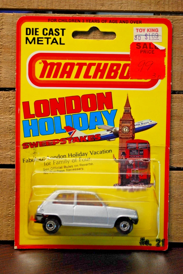MATCHBOX 1/64 DIECAST CAR RENAULT LE CAR LECAR LONDRES VACACIONES PLATA ©1981 Foto 1 de 1