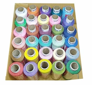 Indian Traditional Thread Spools Multicolor For Sewing Each 300 Meter 30 Pcs i98 - Picture 1 of 7