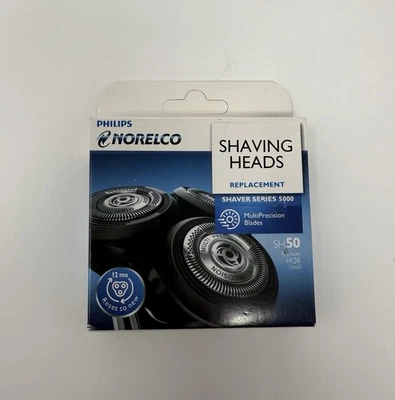 Cabezales de afeitado Philips Norelco SH50 repuesto afeitadora serie 5000 caja abierta Foto 1 de 2