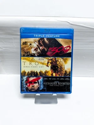 300/Troy (Director's Cut)/Alexander Revisited (Blu-ray) RARE OOP HTF NEW SEALED - Image 1 of 2