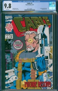 Cable #1 CGC 9.8 1993 lámina de oro blanco en relieve - Imagen 1 de 2