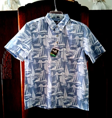 Reyn Spooner Men's REYN'S CUP Faded Denim Classic Fit PULLOVER Shirts Sizes - Image 1 of 4