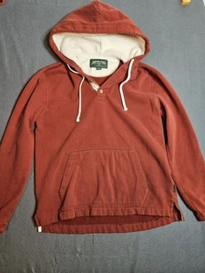 American Eagle Hoodie Mens Small Orange Sweatshirt Heavyweight Pouch Sweater - Picture 1 of 6