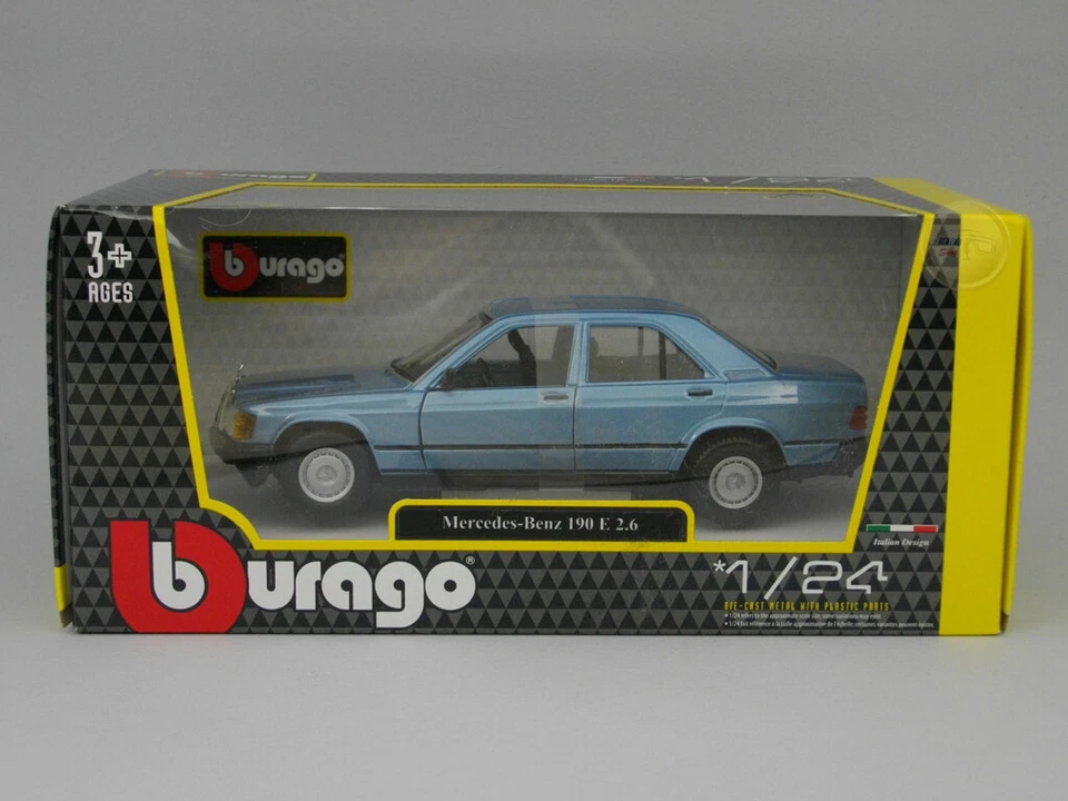 Mercedes 190 E 2.6 - Burago 1:24 - BU21103AZ - Immagine 1 di 1