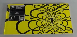 Owner ´S Manual/Manual Pontiac Astre / Astre Sj Stand 1975 - Imagen 1 de 2